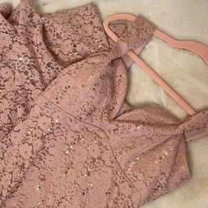 Size 9 Pink Sequin Glam Dress SOLD